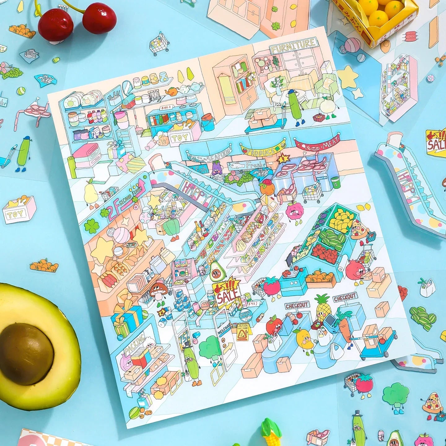 Colorful Supermarket