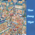 Neon Snowy Night